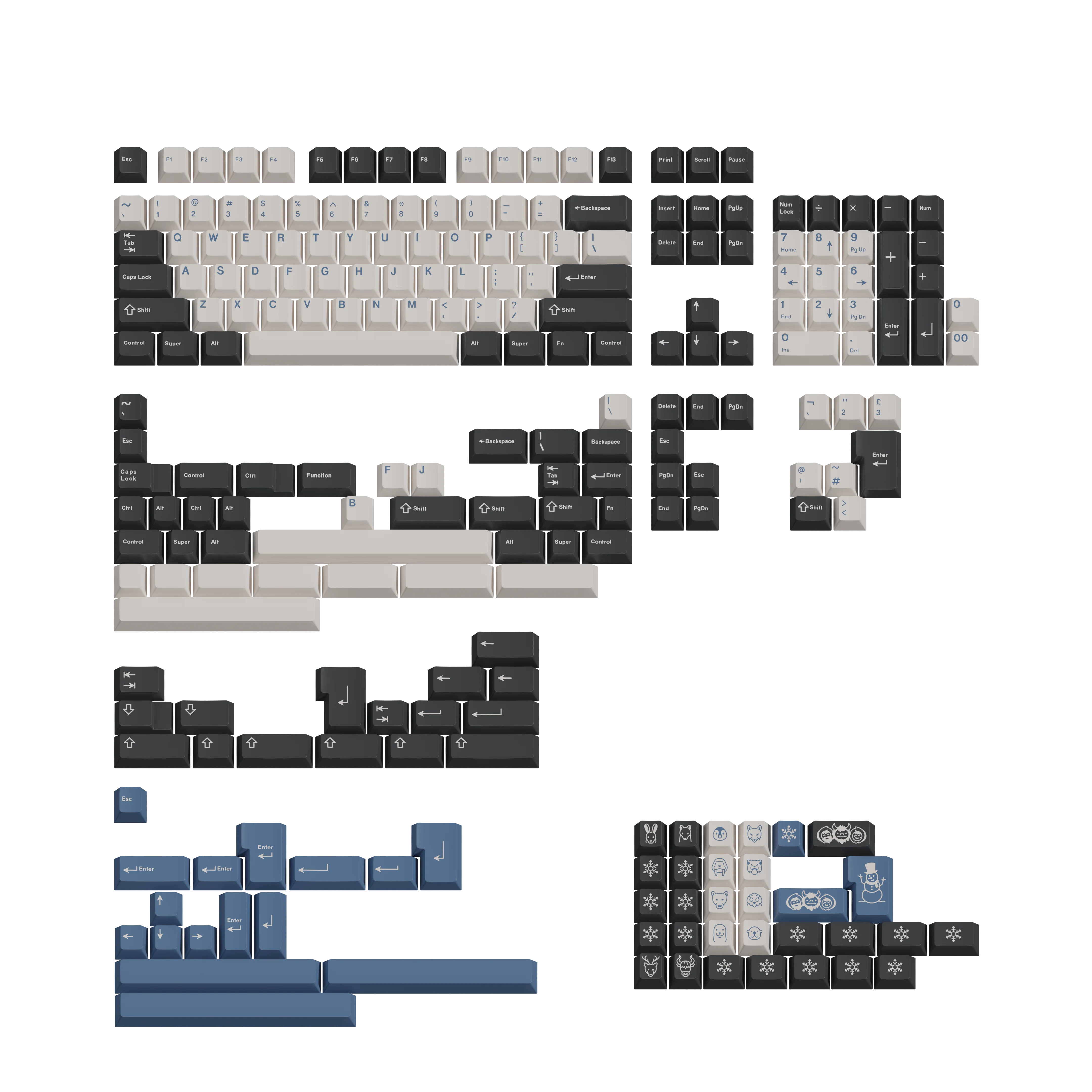 SW Arctic Keycap Set