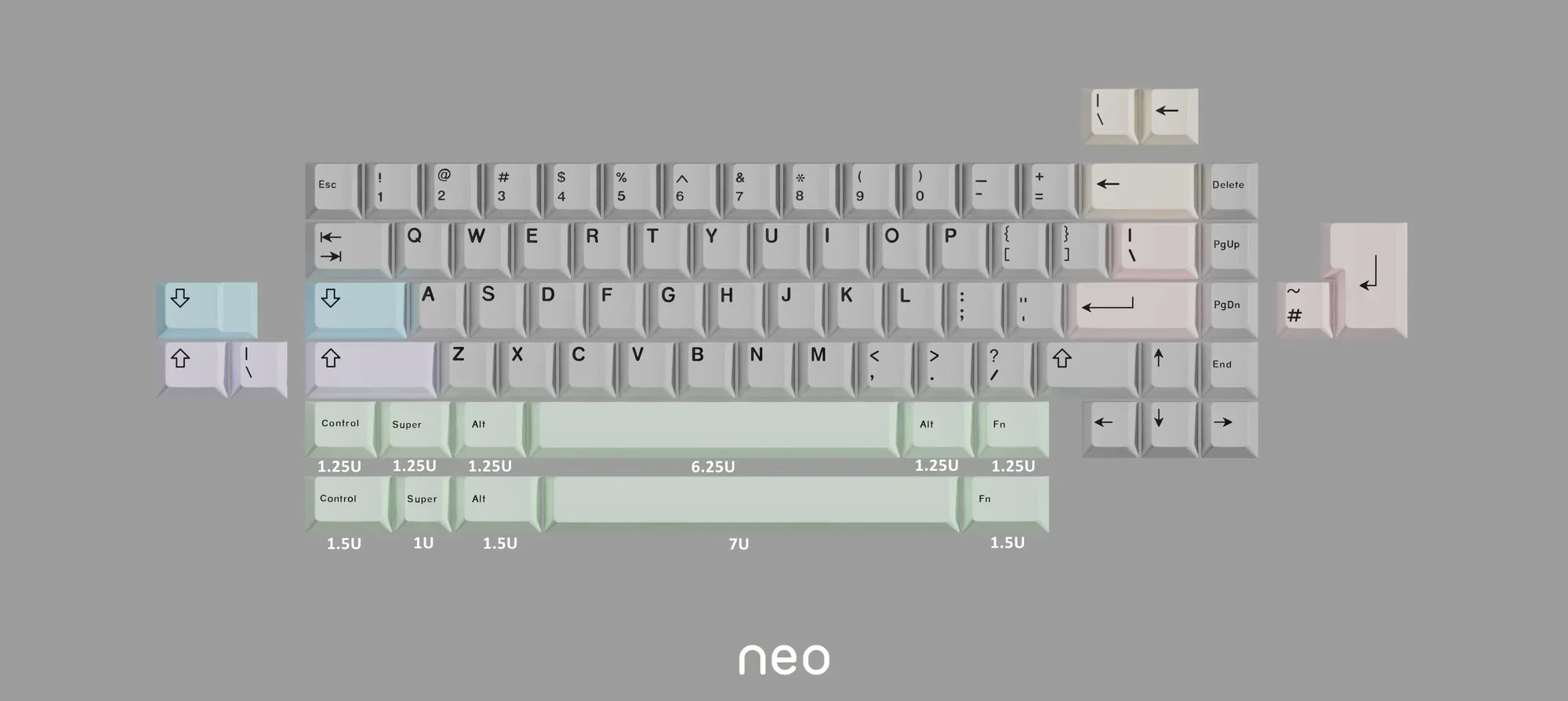 Neo65 - 65% ISO+ANSI Mechanical Custom Keyboard Kit