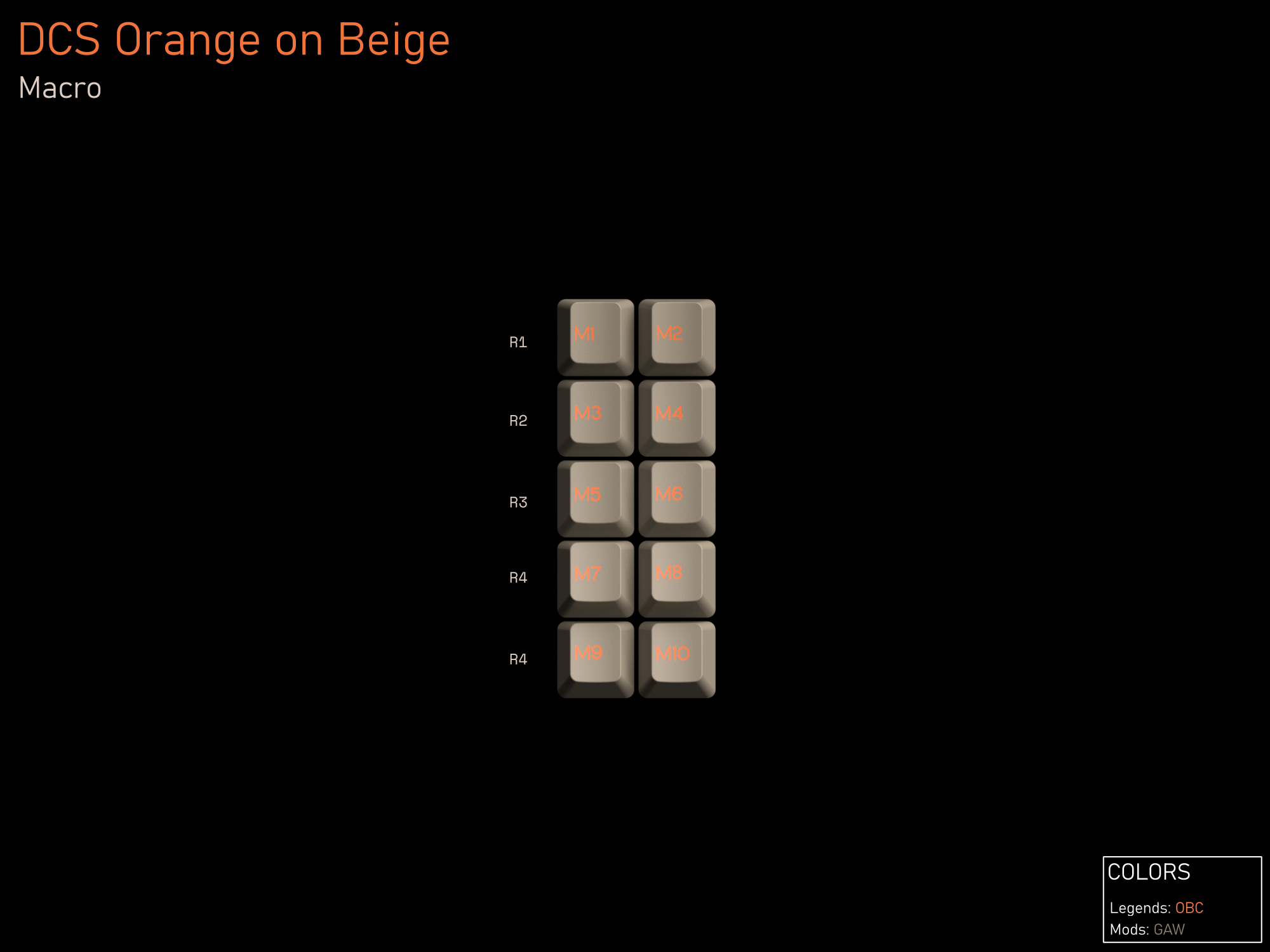 DCS Orange on Beige