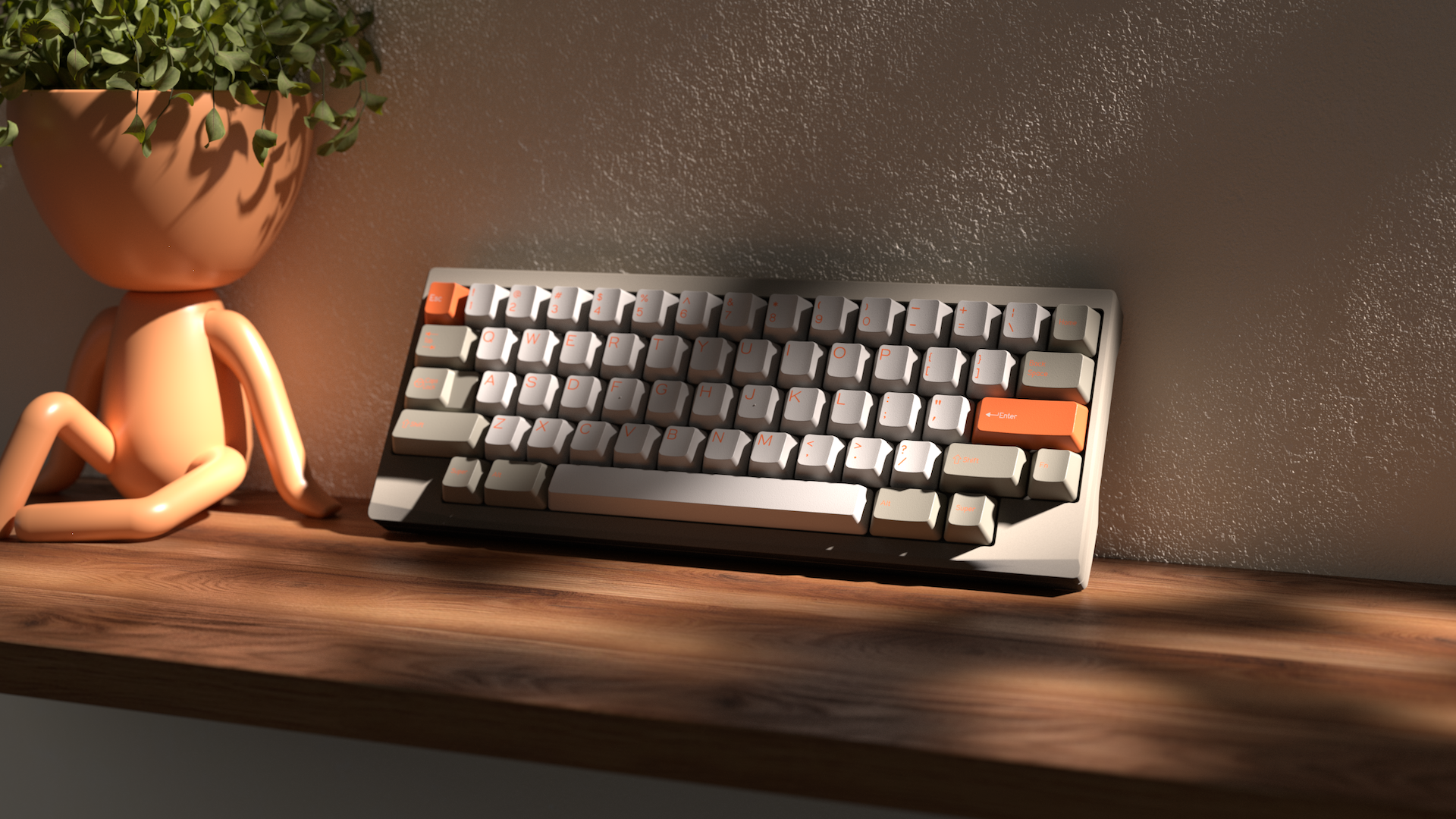 DCS Orange on Beige