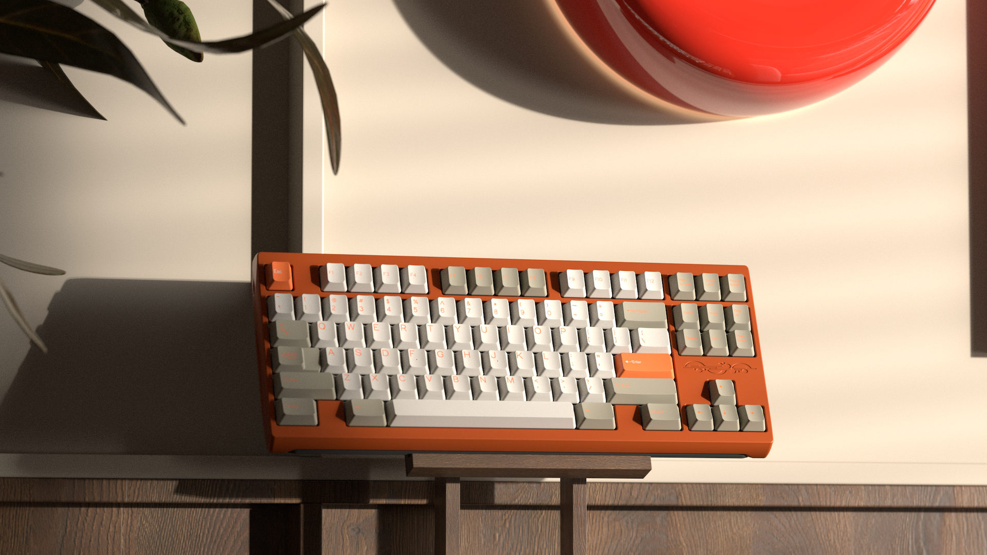 DCS Orange on Beige
