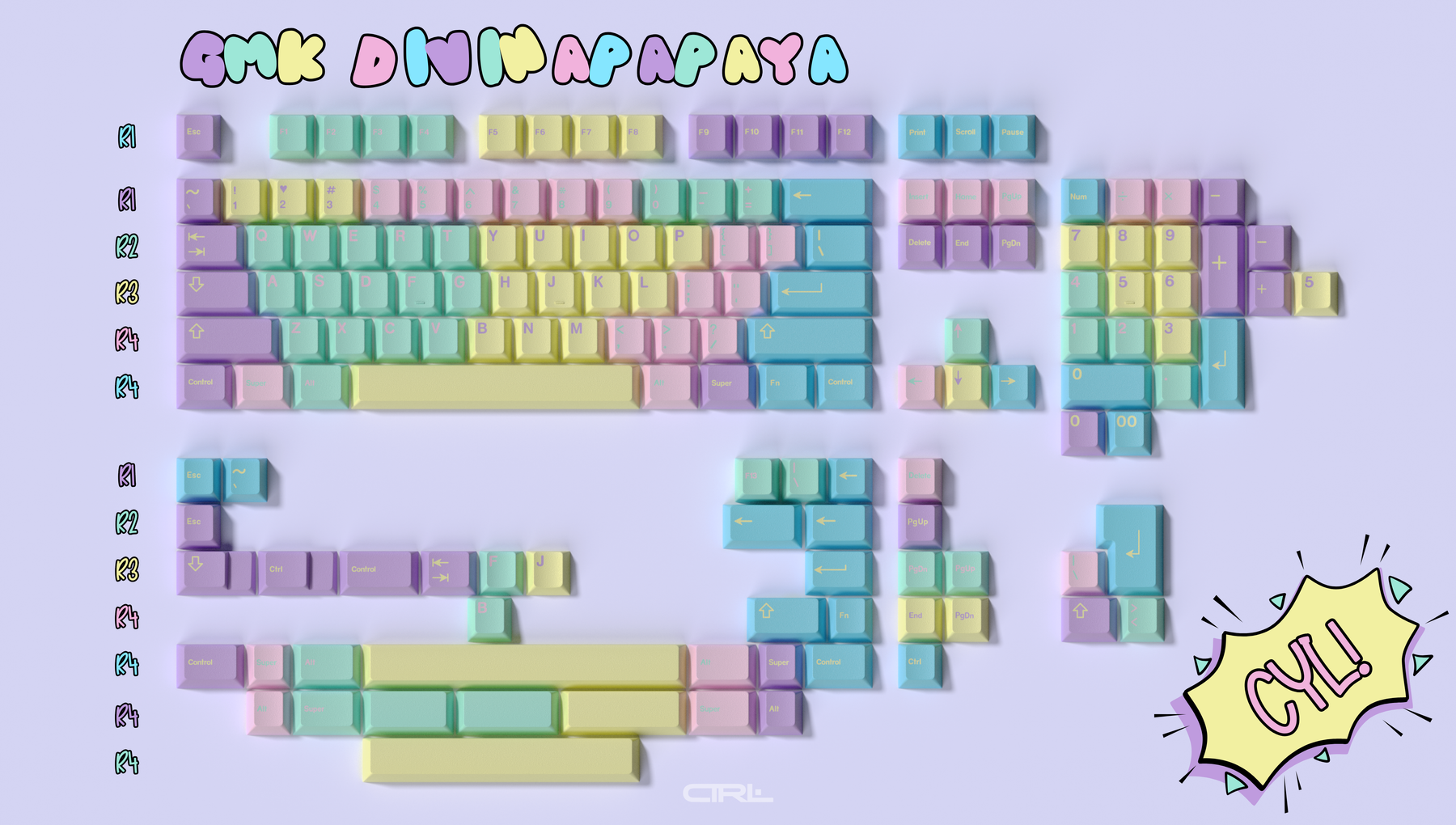 GMK DivinaPapaya Keycaps (Pre-Order)
