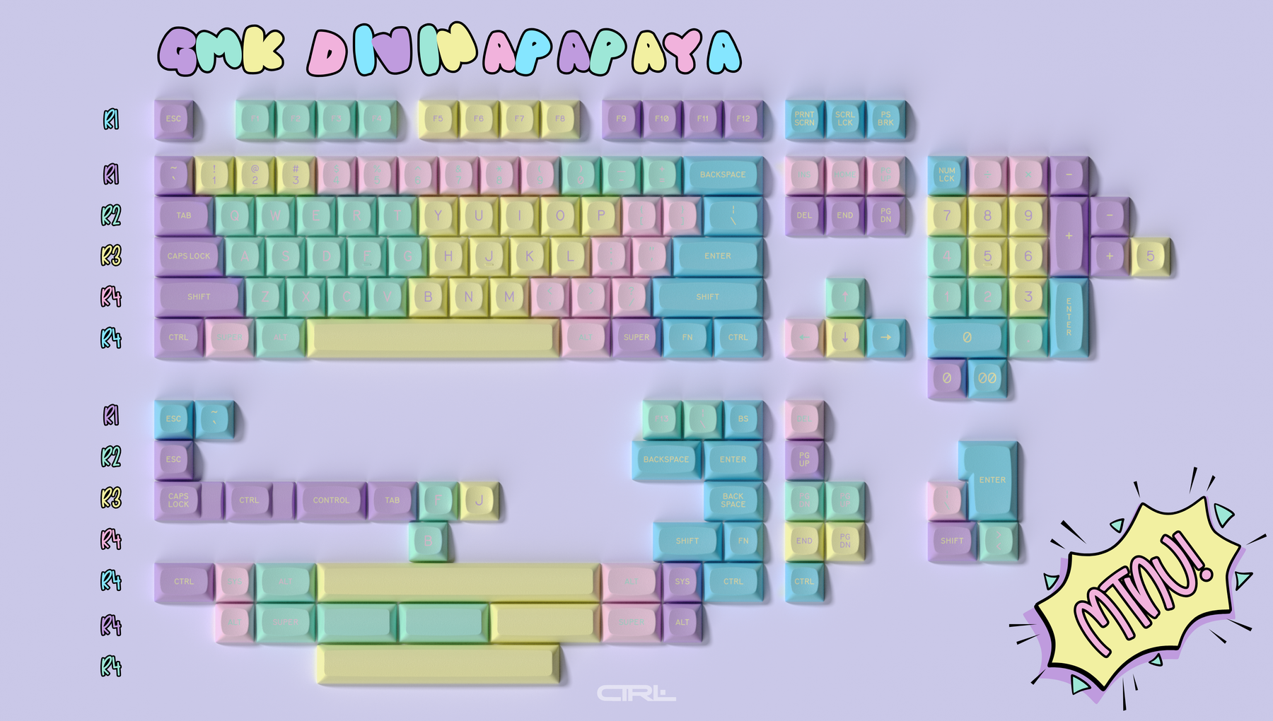 GMK DivinaPapaya Keycaps (Pre-Order)